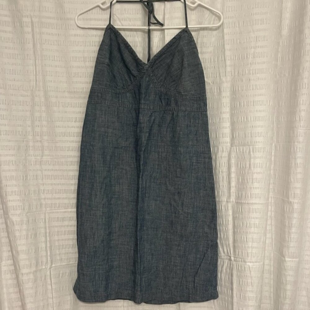 GAP denim halter dress Size 10 - Picture 5 of 5